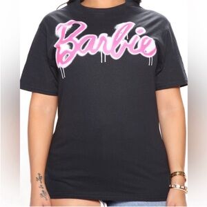 Barbie Black and Pink Short Sleeve Tee